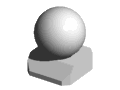 【クリスタルガラス記念品】Crystal Globe Ornament CG80-BS