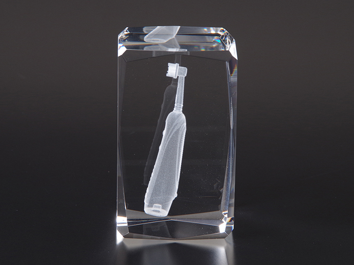 【クリスタルガラス記念品】推奨3Dクリスタル製品　大サイズ　LC-558