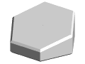 【クリスタルガラス記念品】Hexagon Crystal Paperweight PW-6A-80