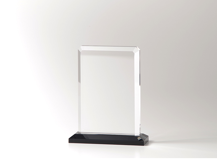 【クリスタルガラス表彰記念品】スクウェア・クリスタル固定式表彰盾<br />15EC-CT-B7<br />￥11,000