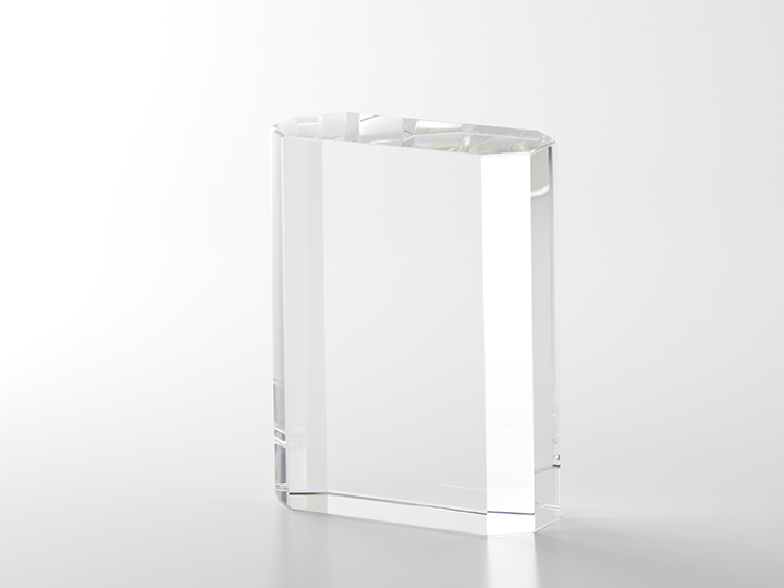 【クリスタルガラス表彰記念品】縦横兼用・クリスタル・トロフィー<br />CT8S-120<br />￥9,500