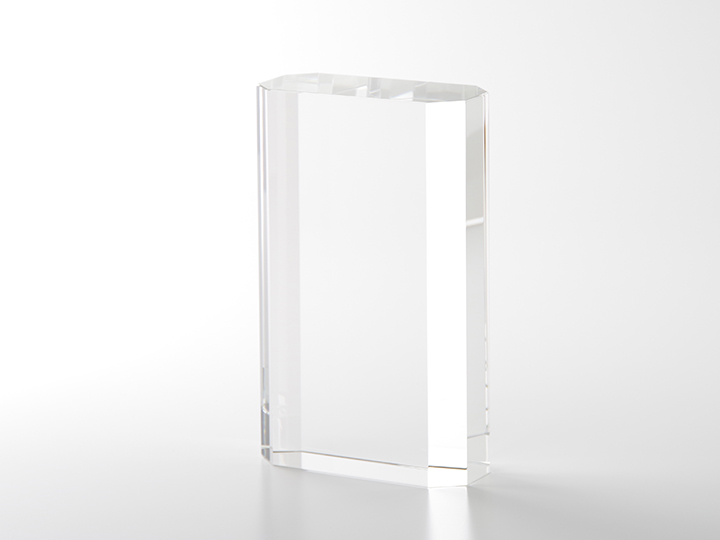 【クリスタルガラス表彰記念品】縦横兼用・クリスタル・トロフィー<br />CT8S-150<br />￥11,500