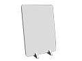 【クリスタルガラス記念品】ホログラム・アクリル盾　中　A4サイズ ASHS-A4-W(白色)